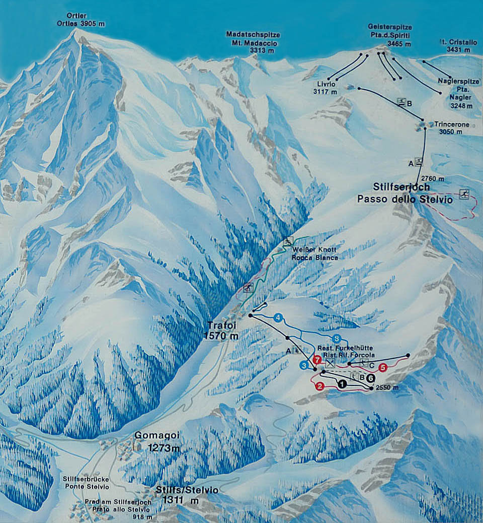 Comprensorio di piste da sci Trafoi, Solda e Passo Stelvio