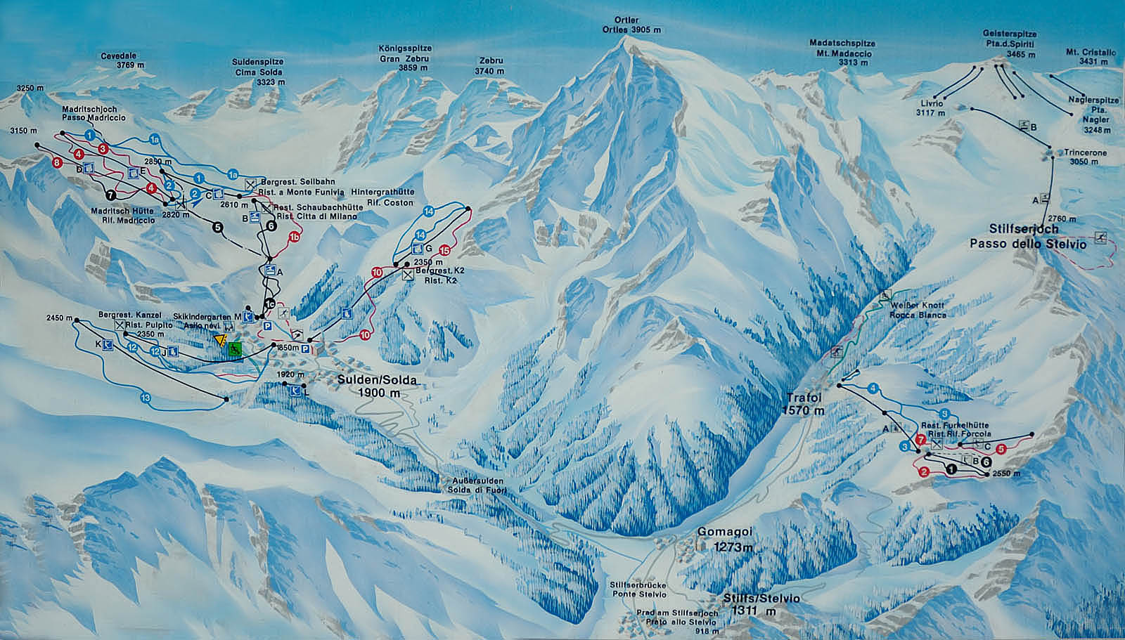 Comprensorio di piste da sci Trafoi, Solda e Passo Stelvio