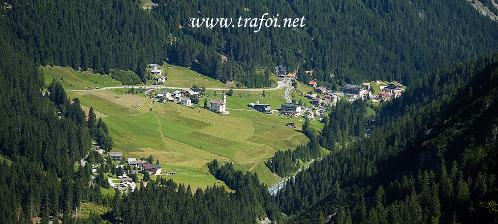 Veduta del massiccio dell'Ortles da Trafoi